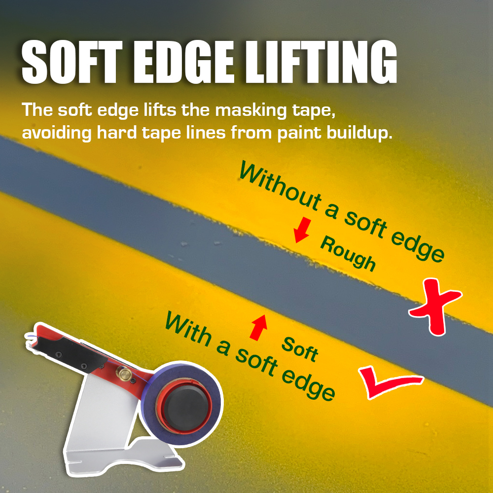 Masking tapes avoiding hard tape lines